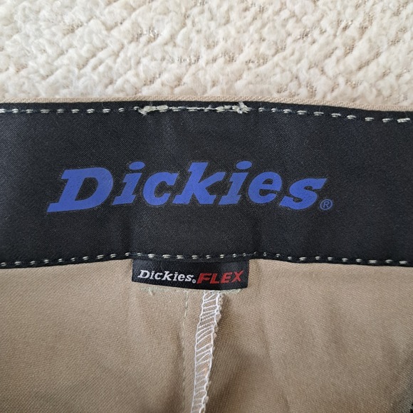 Dickies Twill Work Pants Tan Khaki Flex Slim Fit Men's 36x32 NWT - Picture 7 of 10